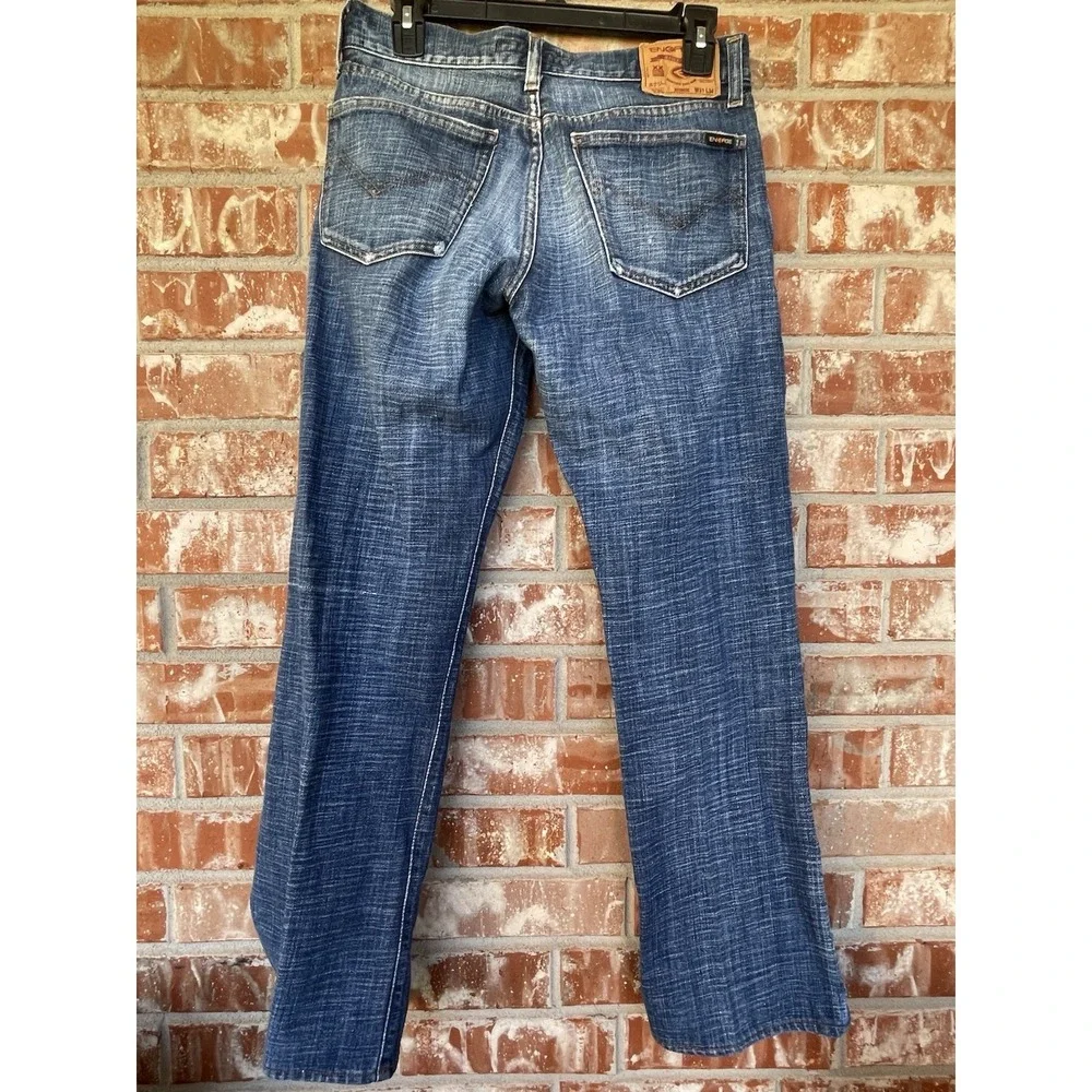 Energie Men's Blue‎ Jeans Button Fly 31x34 Straight Morris Fit EUC